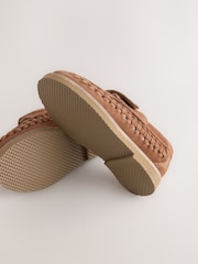 Maro-arămiu Maro - Touch Fastening Woven Suede Loafers - Imaginea 3 din 5