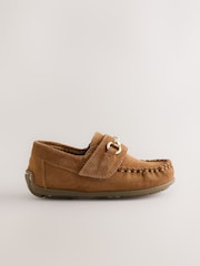 Tan Brown Snaffle Loafers - Image 2 of 5