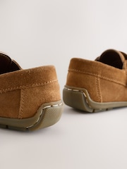 Tan Brown Snaffle Loafers - Image 4 of 5