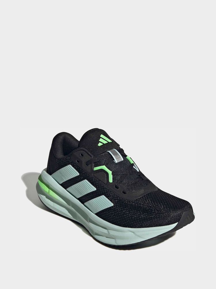 Womens adidas Black/Green Galaxy 7 Trainers US 5.5 (UK 3.5)
