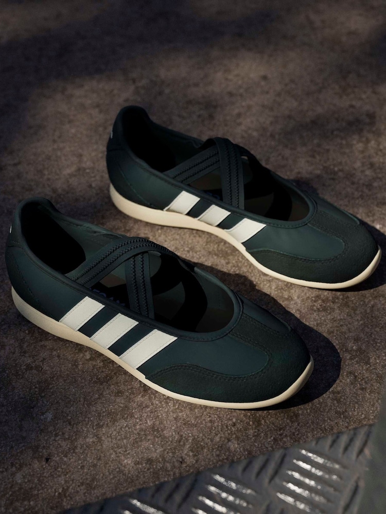 adidas gazelle silver green womens Adidas Vintage Ballet Flats 37/38  darina`s garms