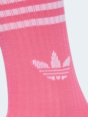 Білий - adidas Kids 3у смужку шкарпетки з круглим вирізом 6 Pack - Image 4 of 4