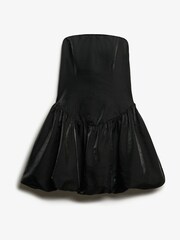Superdry Black Strapless Puff Ball Mini Dress - Image 2 of 3