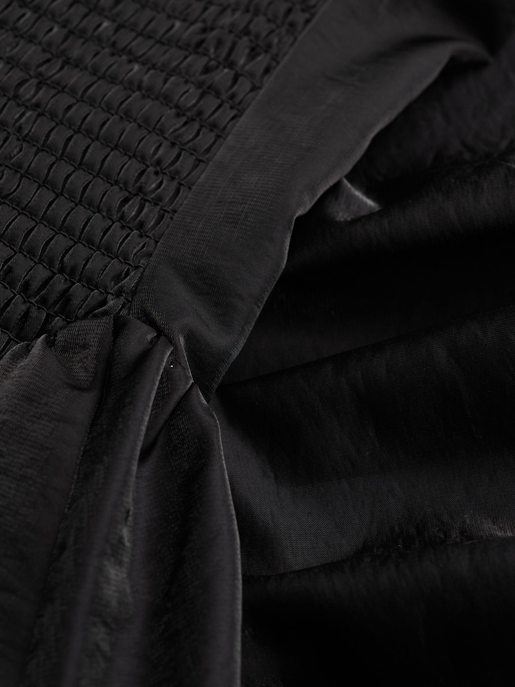 Superdry Black Strapless Puff Ball Mini Dress - Image 3 of 3