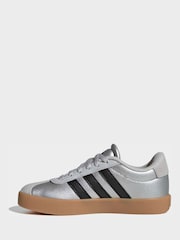 adidas Grey VL Court 3.0 Kids Trainers - Image 4 of 9