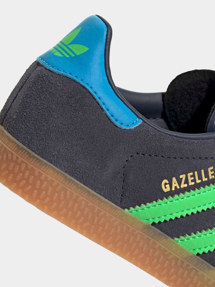adidas gazelle silver green womens Adidas Gazelle Green & Red Kids – Urban Kicks main image 1