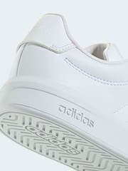 adidas White Grand Court 3.0 Junior Trainers - Image 7 of 8