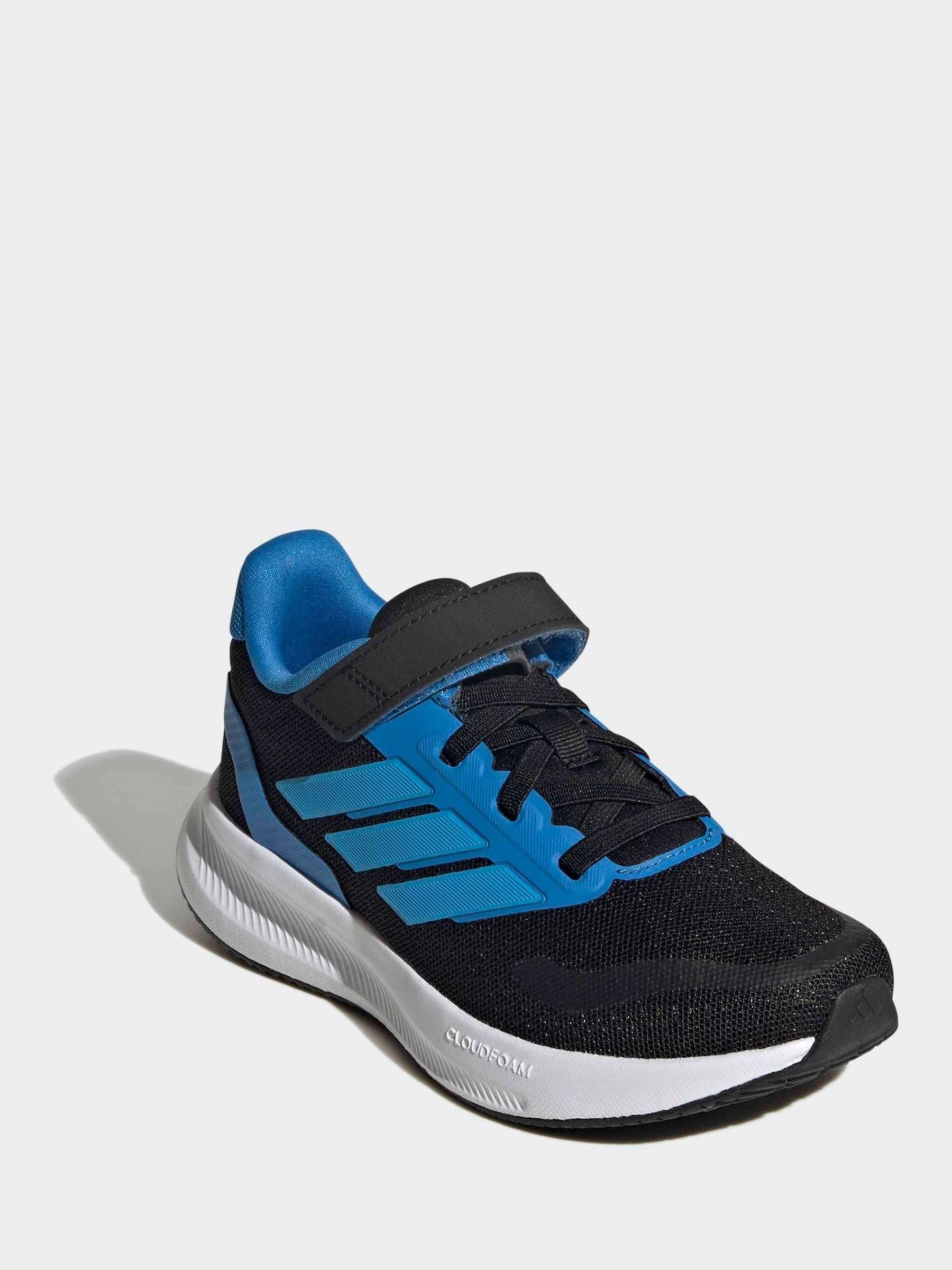 Buy adidas Black/Blue Runfalcon 5 Elastic Lace Running Kids Trainers from  Next USA