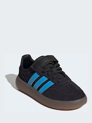 adidas Black Barreda Decode Elastic Lace Kids Trainers - Image 3 of 9