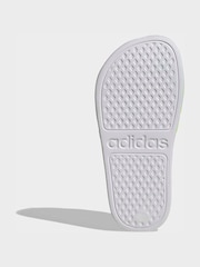 Bílo-zelené - Akvamarínové dětské pantofle adidas Adilette - Obrázek 7 z 9