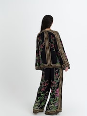 Raishma Black Siara Button Down Floral Print Shirt - Image 2 of 3