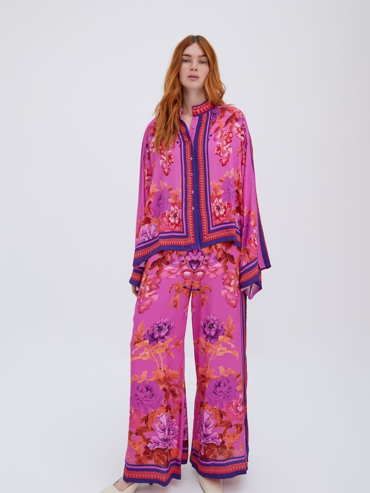 Raishma Pink Alisa Floral Print Shirt - Image 2 of 3