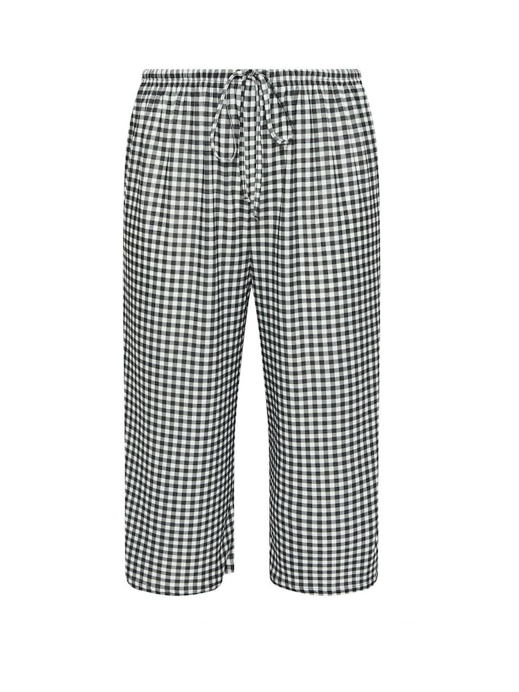 Yours Curve Black Gingham Culottes - Image 5 of 5