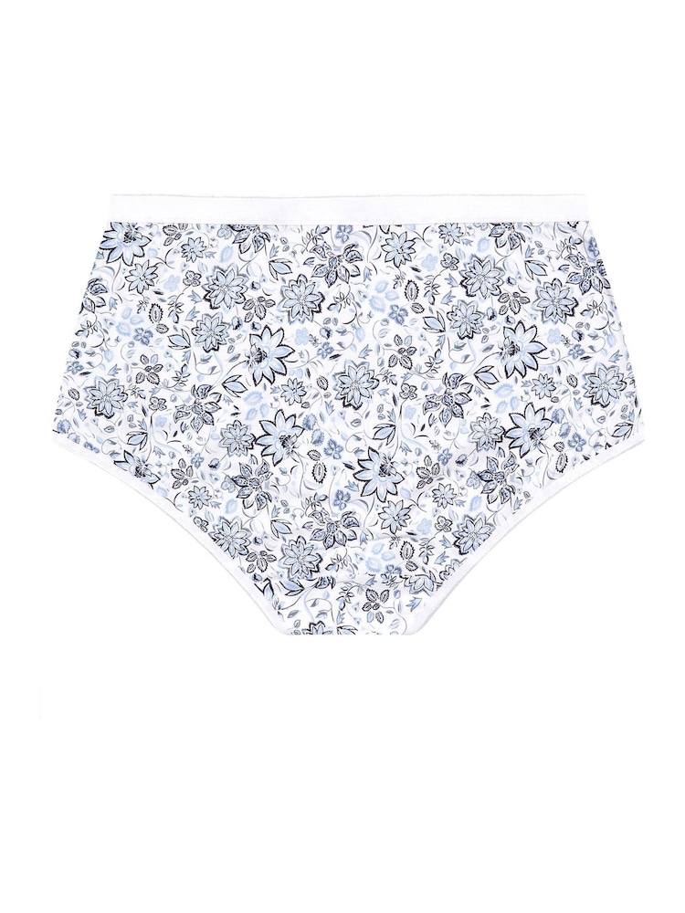 Yours Curve Blue Full Knickers 5 Pack - Image 10 of 10