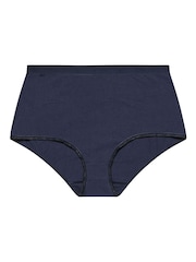 Yours Curve Blue Full Knickers 5 Pack - Image 7 of 10
