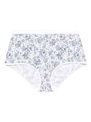 Yours Curve Blue Full Knickers 5 Pack - Image 8 of 10
