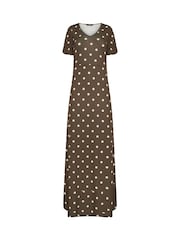 Long Tall Sally Brown Angel Sleeve Maxi Dress - Image 1 of 1