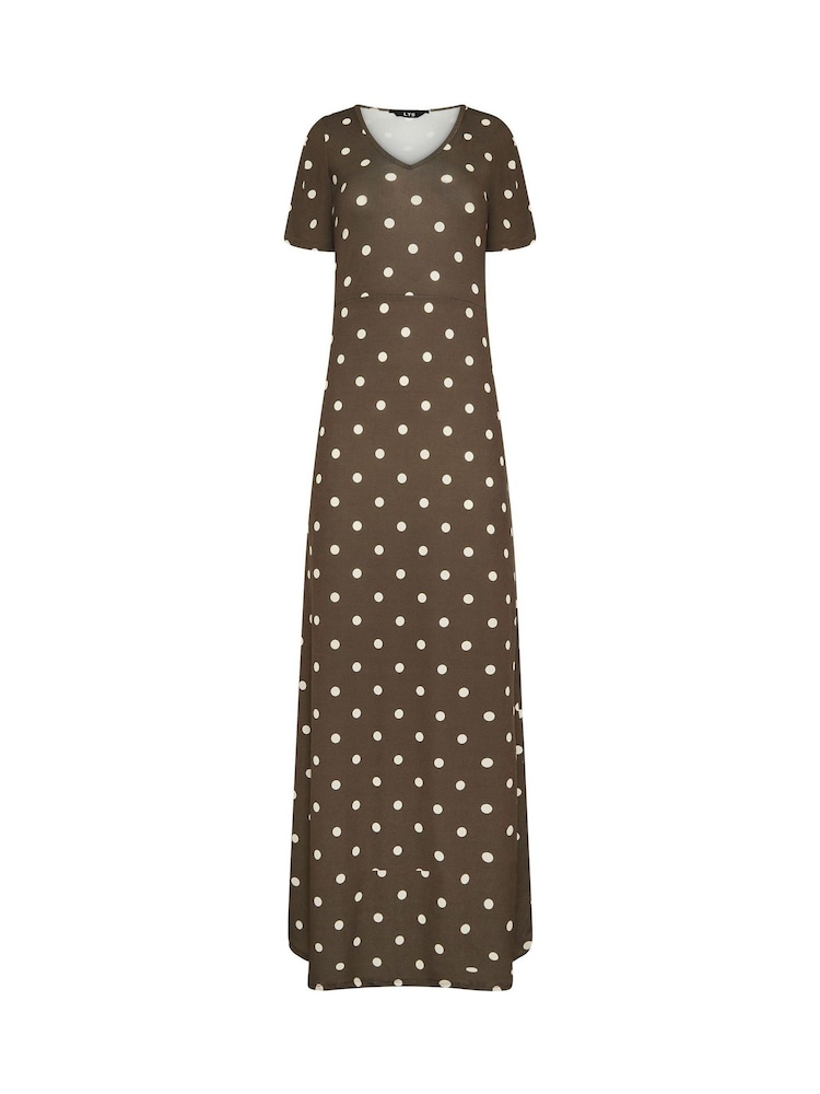 Long Tall Sally Brown Angel Sleeve Maxi Dress - Image 1 of 1