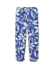 M&Co Blue Petite Abstract Printed Culottes - Image 1 of 1