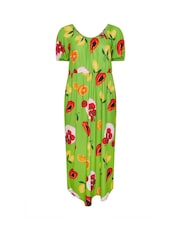 Yours Curve Green Limited Fruit Bardot Dress - Image 6 of 6