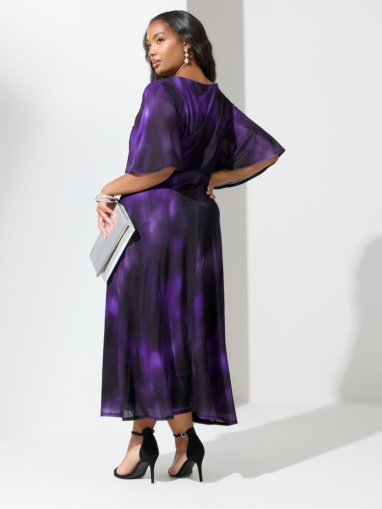 Robe California Breeze Sans Manches Noir Et Violet - Taille M - Neuve Avec étiquettes