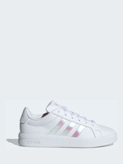 adidas White Grand Court 3.0 Junior Trainers - Image 10 of 10