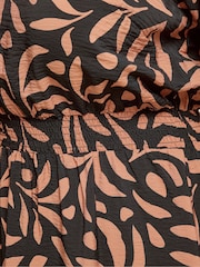 Yours Curve Brown Notchneck Midaxi Dress - Image 4 of 5