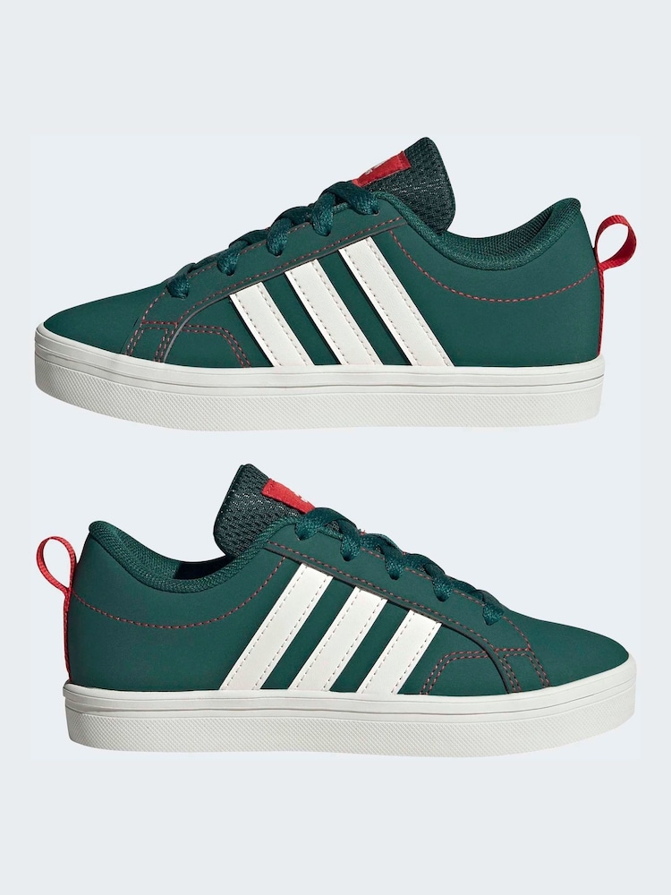 adidas gazelle silver green womens Canvas Lace-Up Low Cut Sneakers US 7