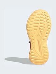 adidas Black/Pink Fortarun 4.0 Hook and Loop Kids Trainers - Image 7 of 9