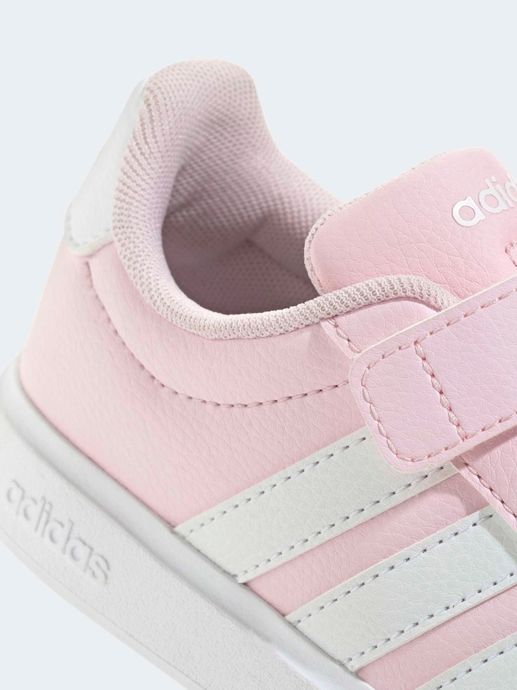 adidas Pink Street Talk Elastic Lace Kids Trainers - Image 9 of 9 adidas Pink Street Talk Elastic Lace Kids Trainers - Image 9 of 9