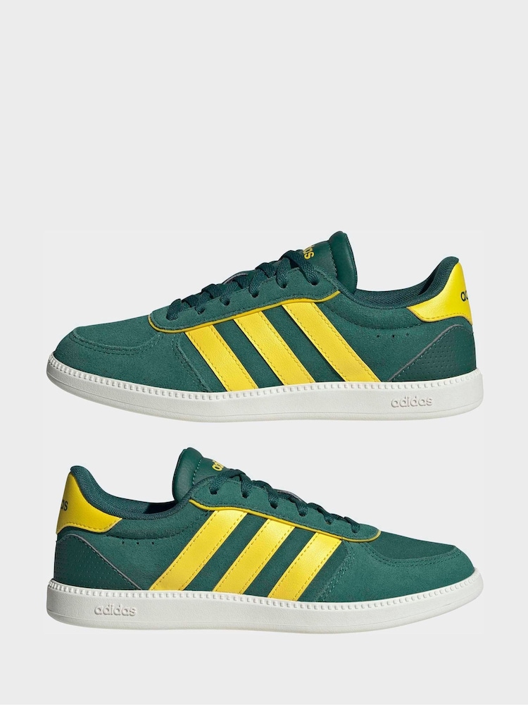 adidas Breaknet Sleek Junior Trainers Green US 3.5 Kids
