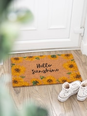 Something Different Brown Hello Sunshine Sunflower Doormat - Image 1 of 1