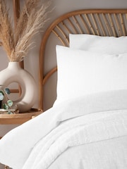 Vantona White Gauze Quilt Cover Set - Image 3 of 4