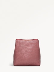 Radley Medium Pink Dukes Place Faux Croc Compartment Cross-Body Bag - Image 2 of 4