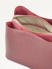 Radley Medium Pink Dukes Place Faux Croc Compartment Cross-Body Bag - Image 3 of 4