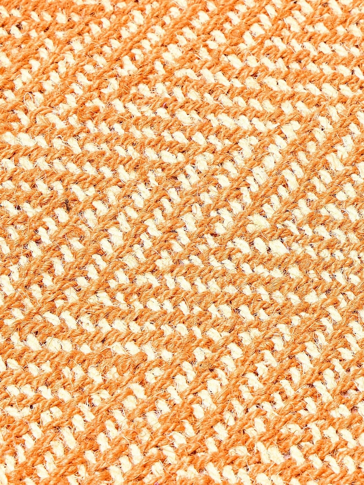 Oliver Bonas Orange Woven Indoor Doormat - Image 3 of 3 Oliver Bonas Orange Woven Indoor Doormat - Image 3 of 3
