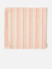 Oliver Bonas Pink/White Woven Stripe Cushion Cover - Image 3 of 3