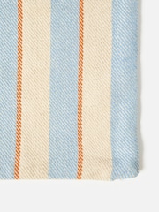 Oliver Bonas Blue/White Woven Stripe Cushion Cover - Image 2 of 3