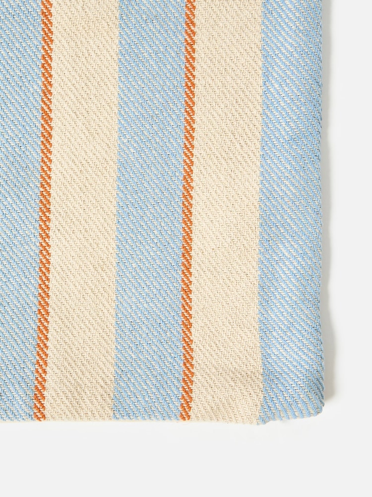 Oliver Bonas Blue/White Woven Stripe Cushion Cover - Image 2 of 3 Oliver Bonas Blue/White Woven Stripe Cushion Cover - Image 2 of 3