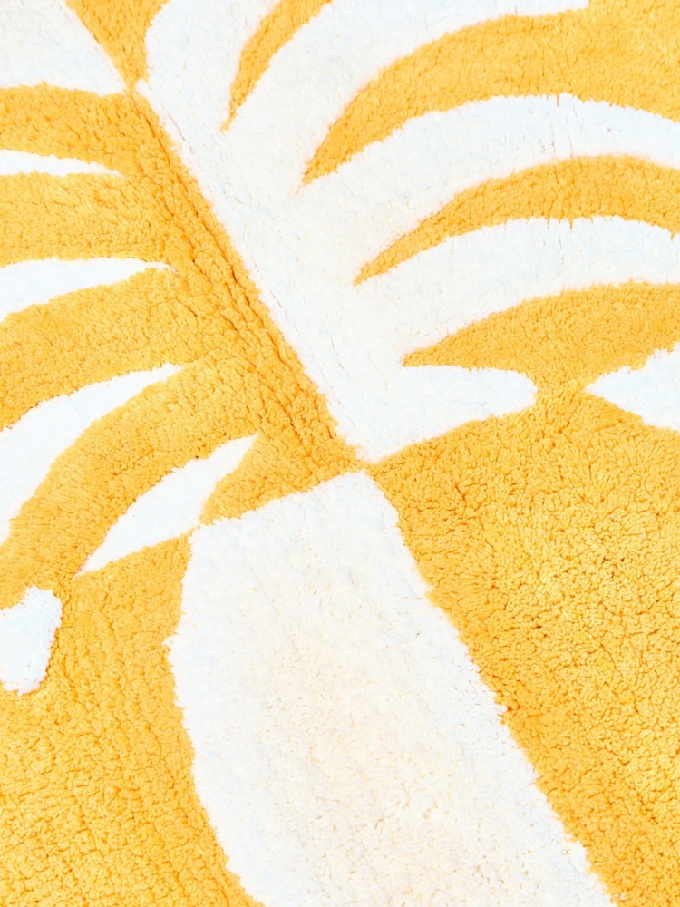 Oliver Bonas Yellow Pineapple Square Chequerboard Bathmat - Image 2 of 5 Oliver Bonas Yellow Pineapple Square Chequerboard Bathmat - Image 2 of 5