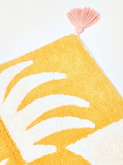Oliver Bonas Yellow Pineapple Square Chequerboard Bathmat - Image 4 of 5