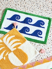 Oliver Bonas Blue Wave Bathmat - Image 4 of 4