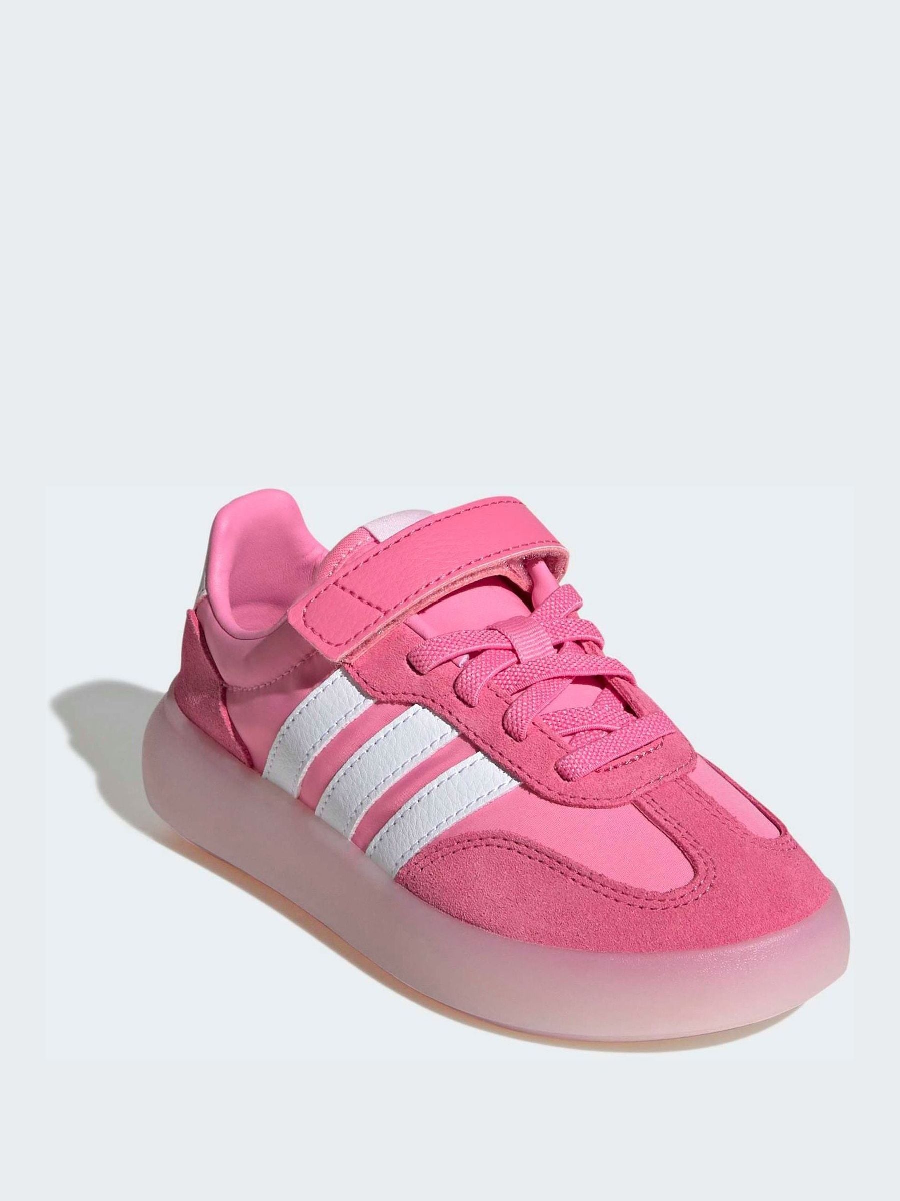 Buy adidas Pink Barreda Decode Elastic Lace Kids Trainers from