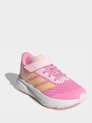 adidas Pink Duramo SL2 Elastic Lace Kids Trainers - Image 3 of 9