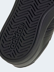 adidas Black Grand Court 3.0 Elastic Lace Kids Trainers - Image 9 of 9