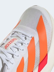 adidas White/Orange adizero Evo SL Junior Trainers - Image 8 of 9