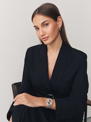 Silver Tone Blush Boyfriend Watch - Image 4 of 6