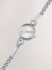 Silver Tone Sparkle Bracelet Watch - Image 5 of 5