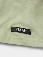 Flyers Mens Green Print T-Shirt - Image 2 of 3