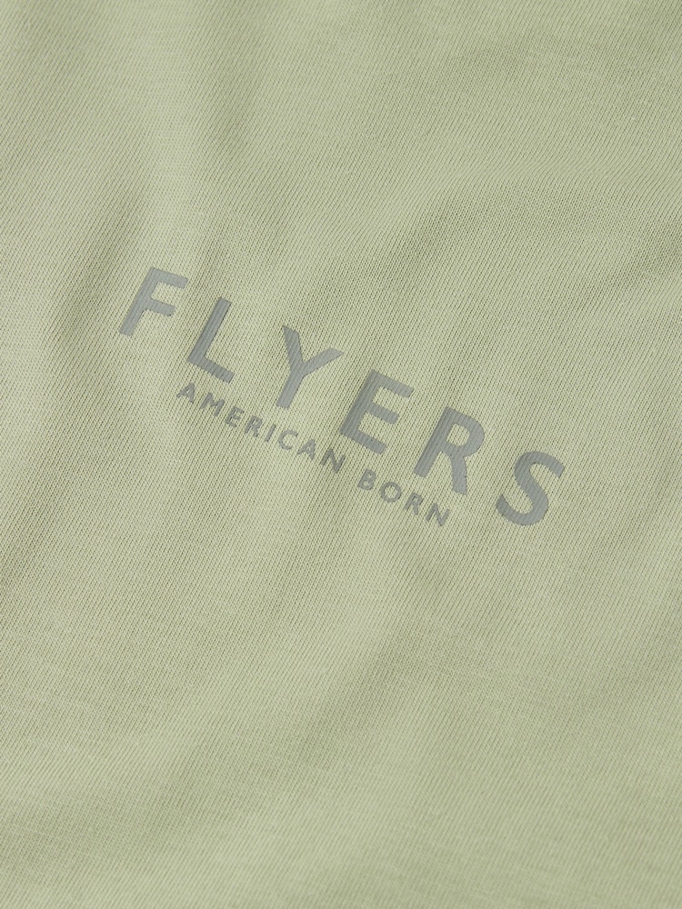 Flyers Mens Green Print T-Shirt - Image 3 of 3